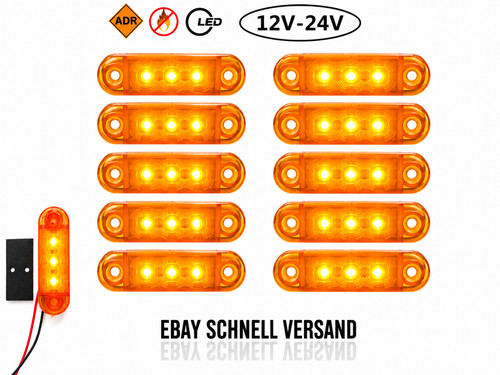 10x led gelb - 10x,