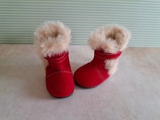 Puppenstiefel in rot  - 5,6cm x 2,7cm