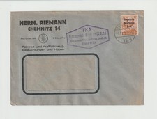 SBZ -Firmen-Brief "Fahrrad -Beleuchtung RIEMANN CHEMNITZ" v. 9.10.48