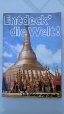 Shell 3D Bilder Sammelalbum 1971 mit Klebebildchen - Entdecke die Welt