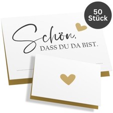 50 Tischkarten Hochzeit Schön