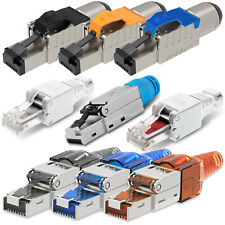 CAT8 CAT8.1 CAT7 CAT6A CAT6 Netzwerk Stecker RJ45 Netzwerkstecker Werkzeuglos