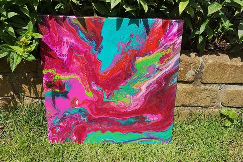 Acrylbild abstrakte kunst - acrylbild,