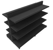 Mittelraumgondel Metallregal Gondelregal Kiosk Regal Tego EDEN 145x200 cm Böden 