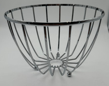 Großer Edelstahl Draht Obstkorb Obstschale Drahtkorb Ø25cm Höhe 18cm Edel