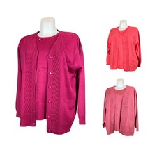 Damen Twinset Pulli kurzarm