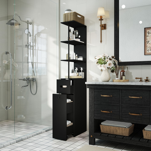 Badezimmerschrank hochschrank - badezimmerschrank,