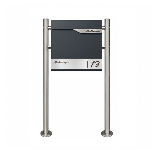 Briefkasten anthrazit mit - b7,