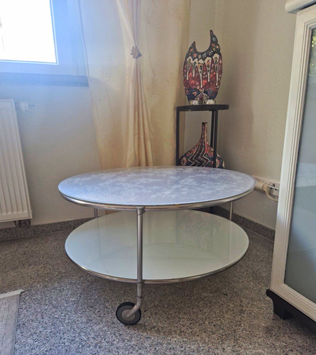 Runder couchtisch glasplatte - couchtisch,