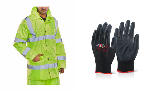 Warnschutzregenjacke 6xl - warnschutzregenjacke, s-6xl