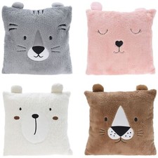 Kissen tiere braun grau - kissen, rosa