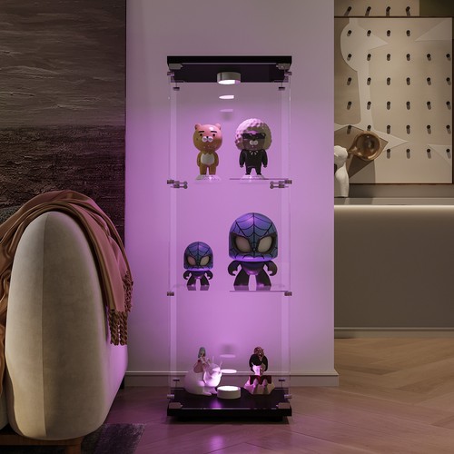 Hartglas vitrine led - hartglas,
