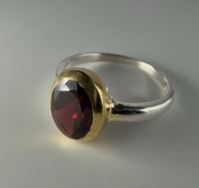 Granat Ring aus 925 Silber –