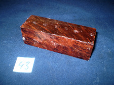 Vavona Maserholz Messergriffblock   Messergriff    120 x 40 x 38 mm     Nr: 43