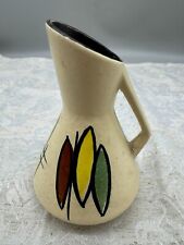 VINTAGE KERAMIK VASE KANNE 13cm SCHEURICH WEST GERMANY