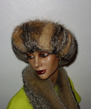 Griesfuchs Pelz Stirnband Fuchs Fell Haarband Sky Band Schal Graufuchs Fox Fur