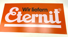 Kunststoff Werbeschild Schild "Eternit" Scheunenfund Mä-155