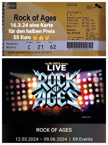 Musical karte liederhalle - karte,