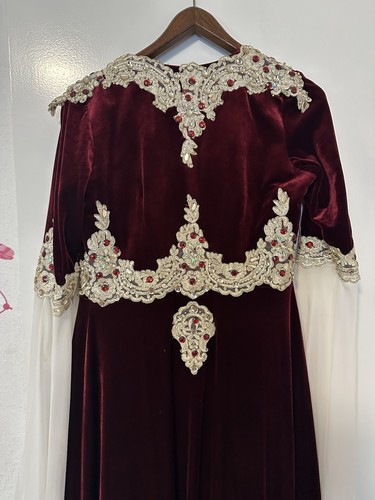 Damen samt kaftan abendkleid - kaftan,