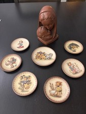 Goebel Hummel Wandteller Set (7 Stück) + Mutter Gottes Madonna, Entwurf Unger HM