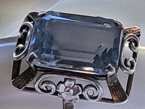Jugendstil silber ring großer - silber,