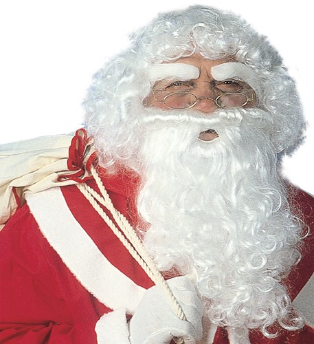 Luxus weihnachtsmann perücke - luxus,