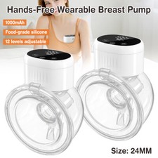 Elektrische Einzel/Doppel Milchpumpe 4 Modi Freihändige Abpumpen Muttermilch NEU