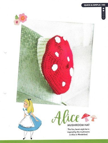 Disney alice pilzmütze - disney,
