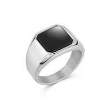 Herren Ring Silber Onyx