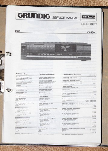 Grundig 8400 original - v,
