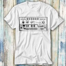  T-Shirt Bass Line TB-303 inspiriert Moog 909 Säure Meme Geschenk Top Unisex 1017