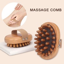 Holzhaarkammkörper Meridian Massage Öl Spa Baggergaillations Kopfhautmassage 