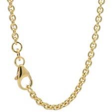 2,4 mm 333 - 8 Karat Gold Halskette Ankerkette rund massiv Gold hochwertige Gold