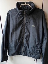 Lacoste Freizeit-/Trainings-/Tennisjacke Blau/Schwarz gemustert Gr. FR 50 / US M