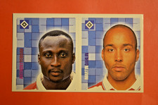 Panini Fußball Mega-Mix 1999 Bundesliga - Yeboah / Dahlin Hamburger SV ungeklebt