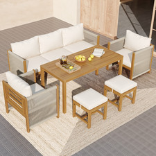 6er Sitzgruppe Esstisch Lounge