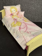 Für Barbie  - Modepuppen- Wendebettwäsche-Bettwäsche-Decke- 2 Kissen