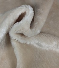 Plüschstoff beige/creme Meterware 1,50 breit 4,99 € je 0,50 m PLÜSCH(7)