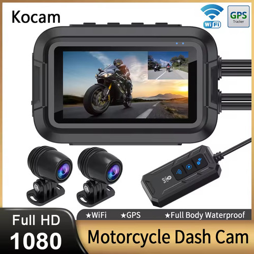 Motorrad dashcam dual 1080p - motorrad,