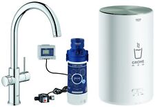 GROHE Red Duo Armatur und Boiler M-Size C-Auslauf chrom 30083001