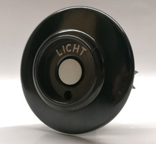 Alt Schalter Lichtschalter Bakelit Taster "Licht"  Unterputz Loft Busch retro