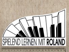 Aufkleber/Sticker Spielend lernen mit ROLAND Klavier Pianos