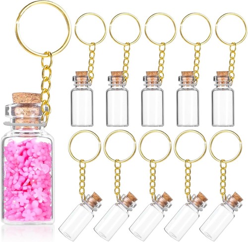 10x mini glasflaschen 3ml - 10x,