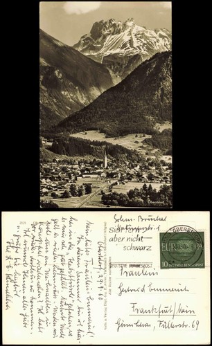 Ansichtskarte oberstdorf - ansichtskarte,