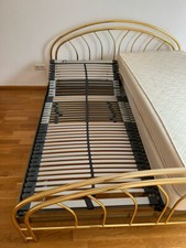 Doppelbett Messinggestell 180x200 mit Matratze und Lattenrost zu verkaufen