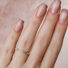 14K Gelbgold Band Lab Created