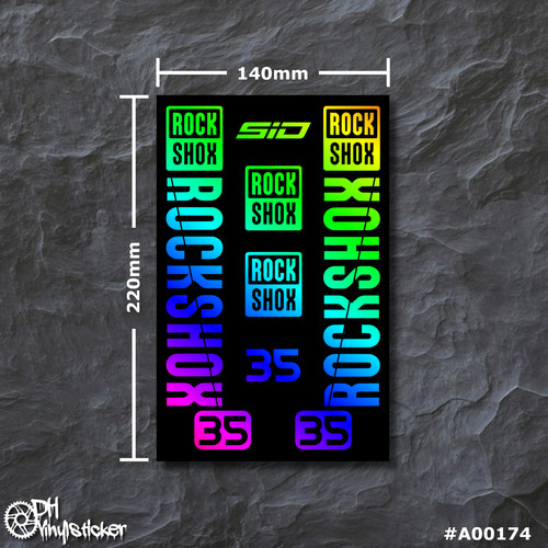 Rockshox sticker hologramm - 35,