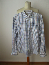 Sansibar Herren Hemd Gr. M blau-weiß-hellblau kariert langarm