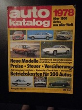 Auto Katalog 1978, Ausgabe Nr