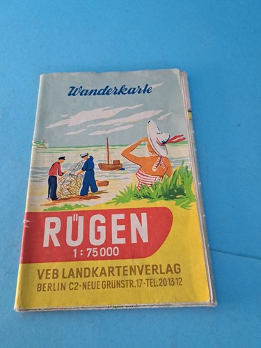 Wanderkarte rügen ddr - wanderkarte,